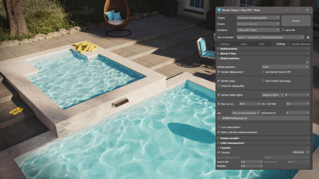 v-ray rendering tool