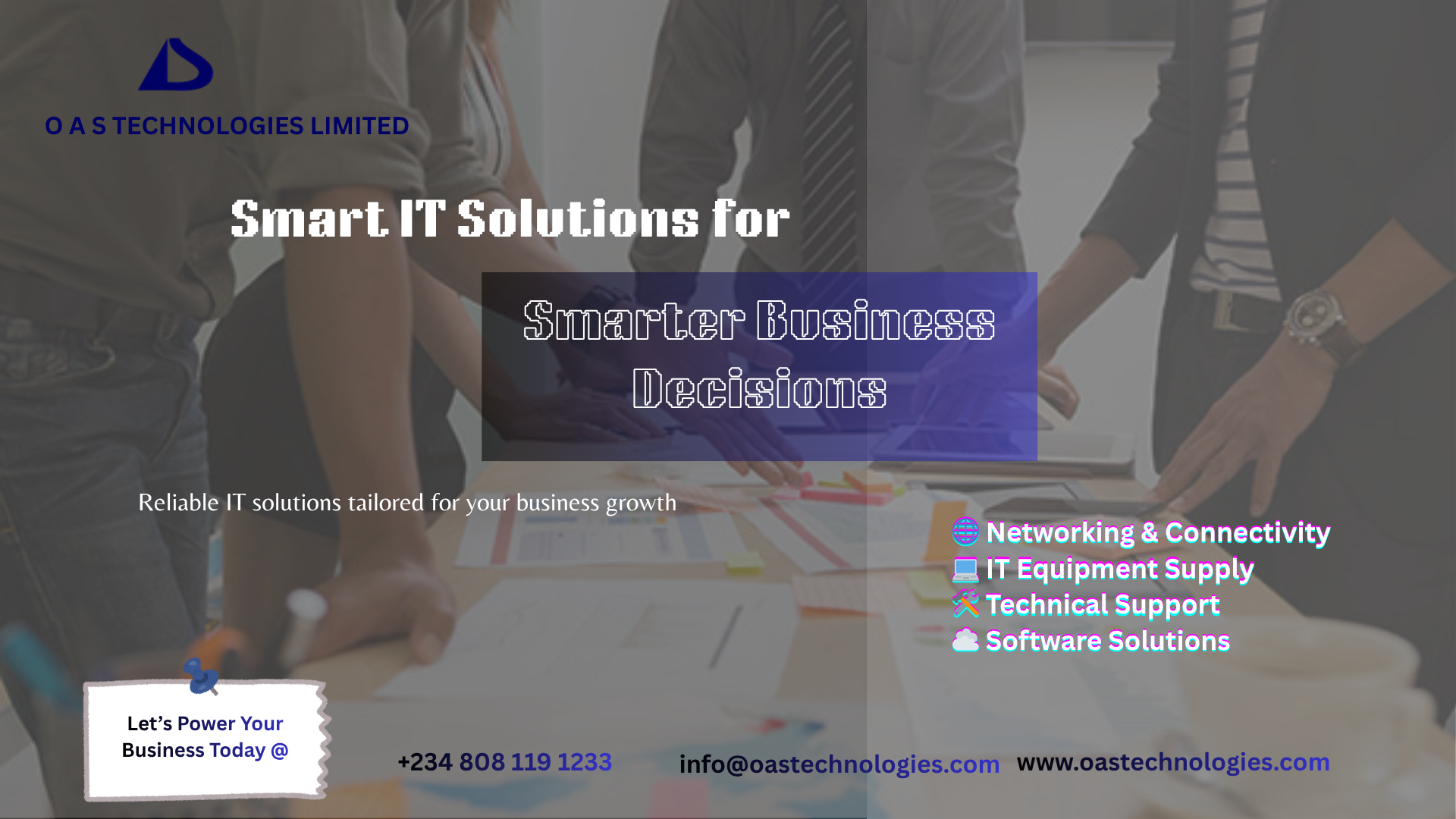 Smartit Solotion Smart IT Solutions for Smart Business Decisions - OAS Technologies Ltd